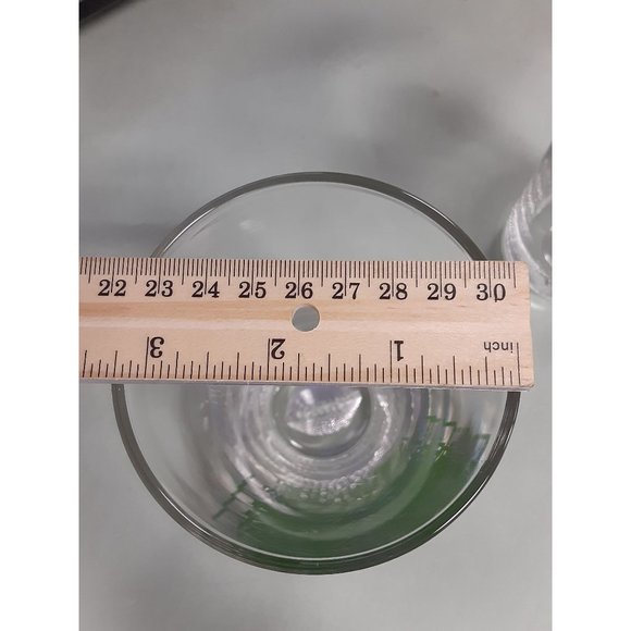 Marshall Thundering Herd Drinking Glasses Etched Football on Base Set of 2 - Picture 3 of 5